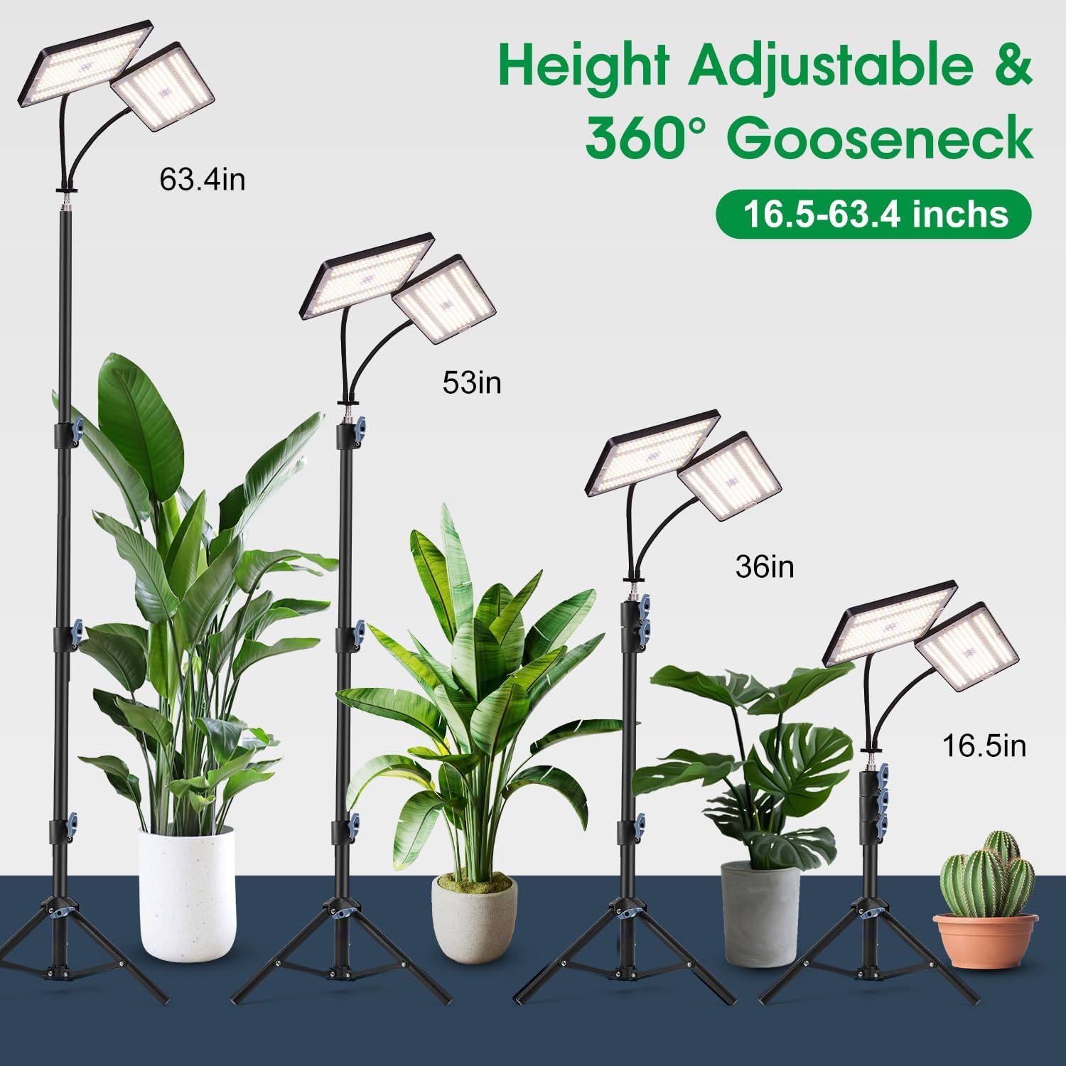 Pflanzenlampe LED Vollspektrum mit 16-63 Einstellbar Bolivia | Ubuy
