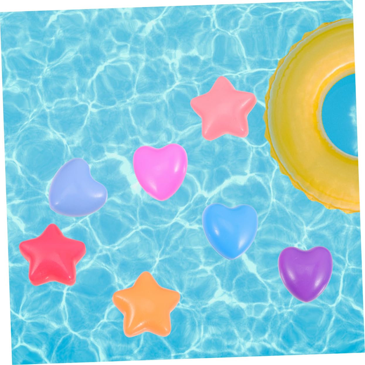 Palle Piscina a Stella e Cuore 80 Pezzi in Pe per Ragazzo Ragazza