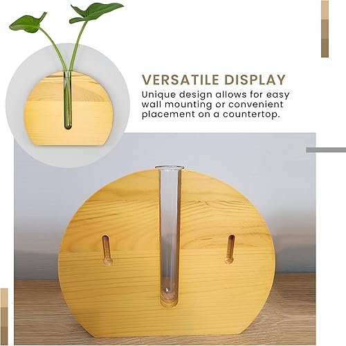 Miniatura 7 de Macetero de pared interior  Colgante de pared de propagación  Soporte para plantas de pared  Jarrones de madera  Montado en la pared o independiente