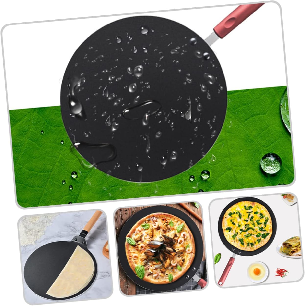 Zerodeko Pancake Pan Non Stick Frying Pan Skillet Nonstick Pot for Cooking Nonstick Cookware Flat Egg Skillet