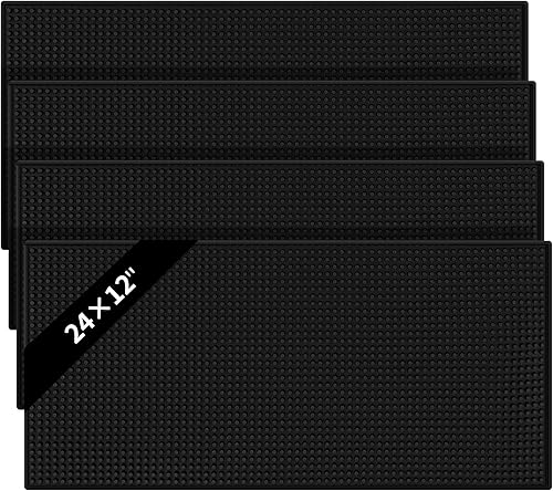 Vista 11 de Tioncy 1 tapete de bar para encimera, tapete de goma antideslizante para servicio, cóctel, barman, restaurantes, barbería, cortaús, herramientas