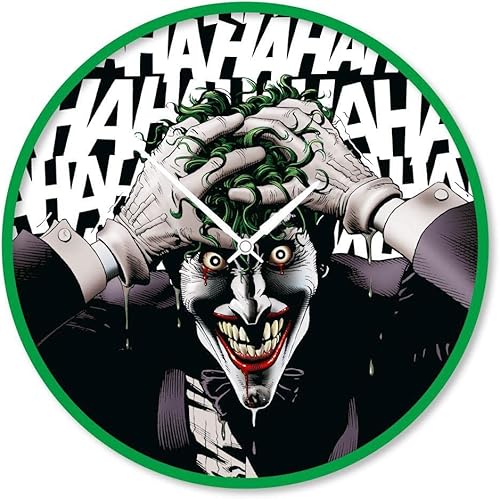 Miniatura 1 de Pyramid International DC Comics Joker - Reloj de pared (Joker Hahaha Graphic) de 9.8 in de diámetro, producto oficial