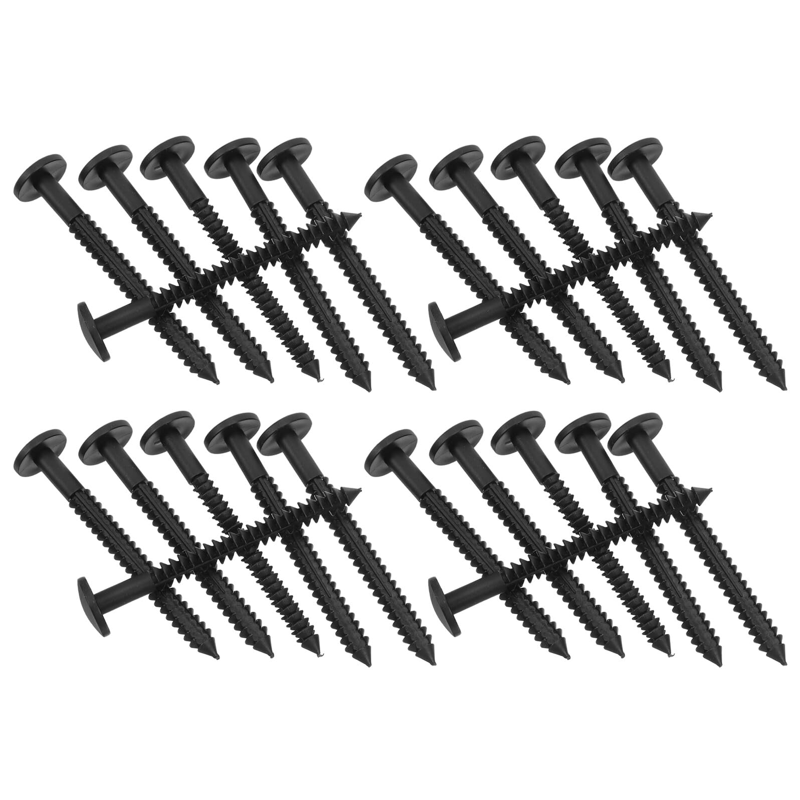 Goupilles de fixation pour volets roulants et persiennes noires - Kit de reparation 36 pieces