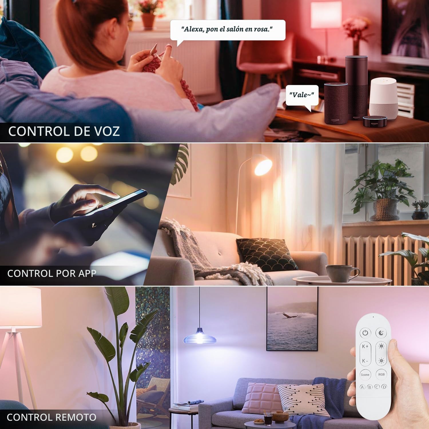 LVWIT Bombillas Inteligente E27, Bombillas LED E27 ST64 de Filamento Regulable, 6.3W(40W) 470 LM, Funciona con Alexa, Google Home Assistant y App Smart Life/Tuya, 3 Pcs.