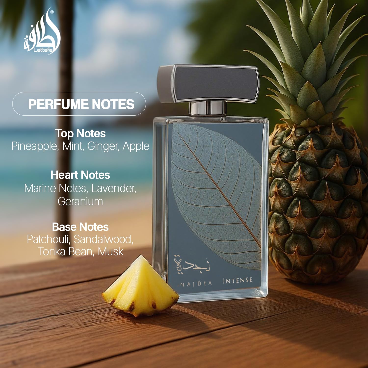 Amazon.com : Lattafa Najdia Intense – Fresh, Marine, Woody – Eau