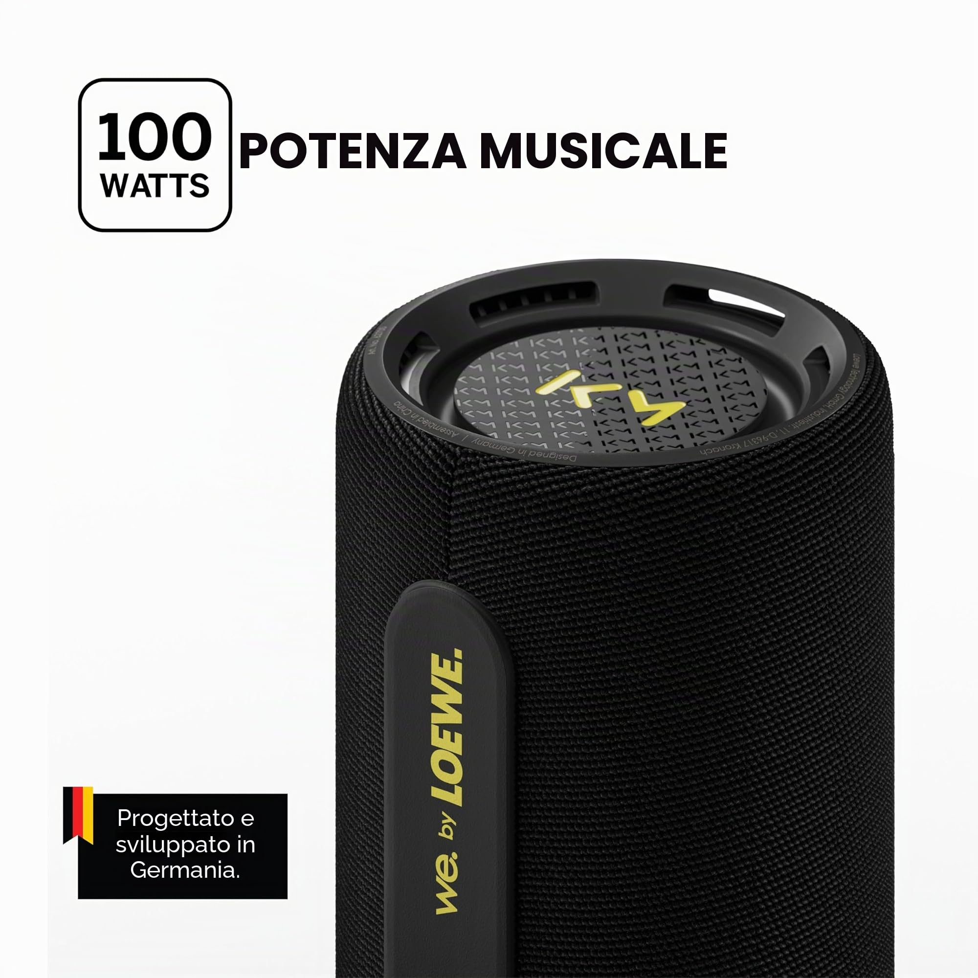 LOEWE We. HEAR pro, speaker Bluetooth portatile, Black