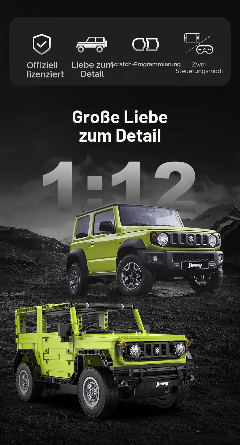 CaDA C51201W blockiert Suzuki Jimny RC ferngesteuertes Off-Road-Auto 579 EL.