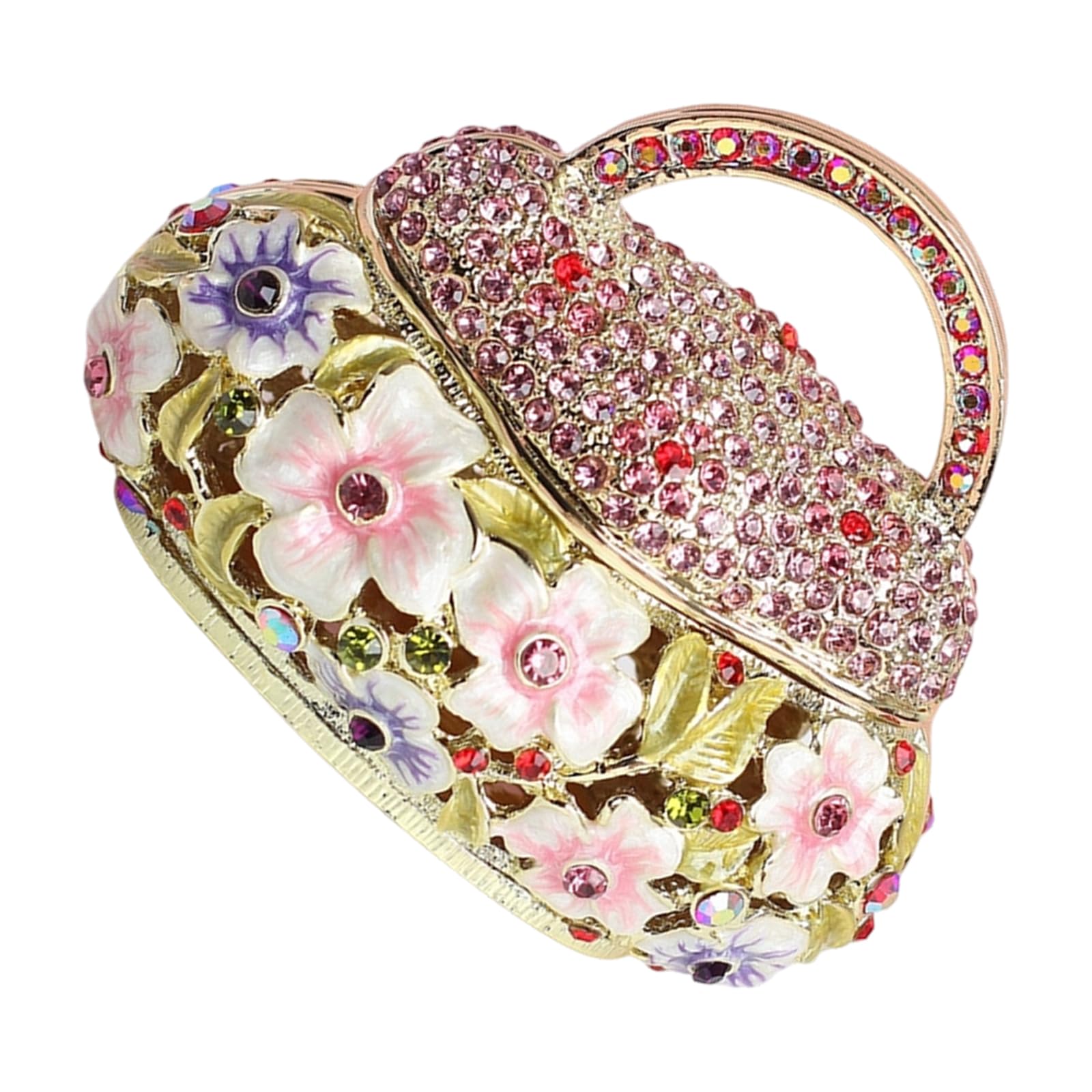 carotoe Seven Color Burnished Storage Box for Collectors and Decoration Lovers Metal Jewelry Box