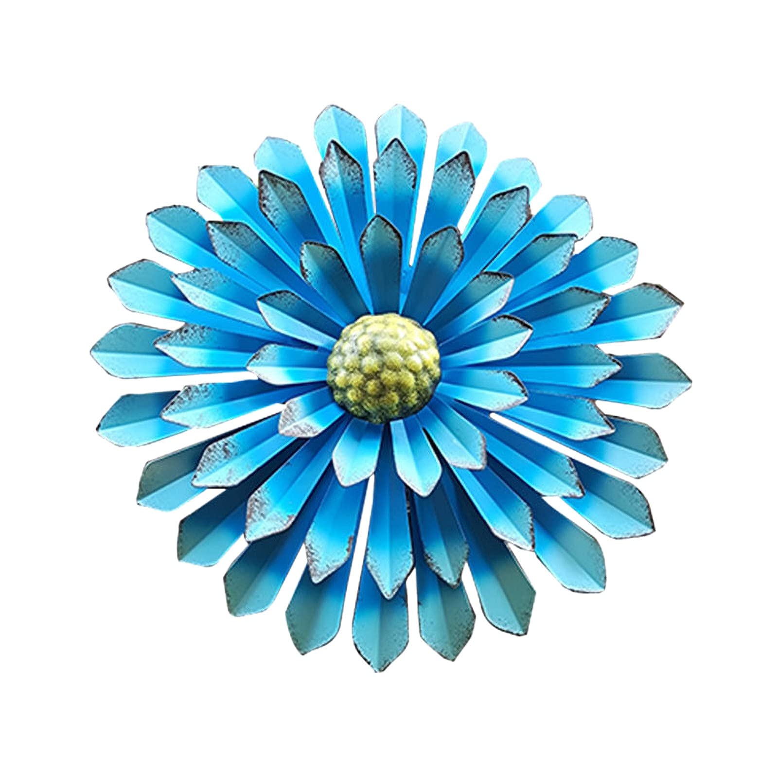 Large Metal Flower Wall Art Garden Decoration, Retro Iron Sunflower Sculpture Indoor Outdoor Wall Decoration Home Decor, Garden Lawn Ornaments for Porch,Yard, Lawn, Patio, Courtyard