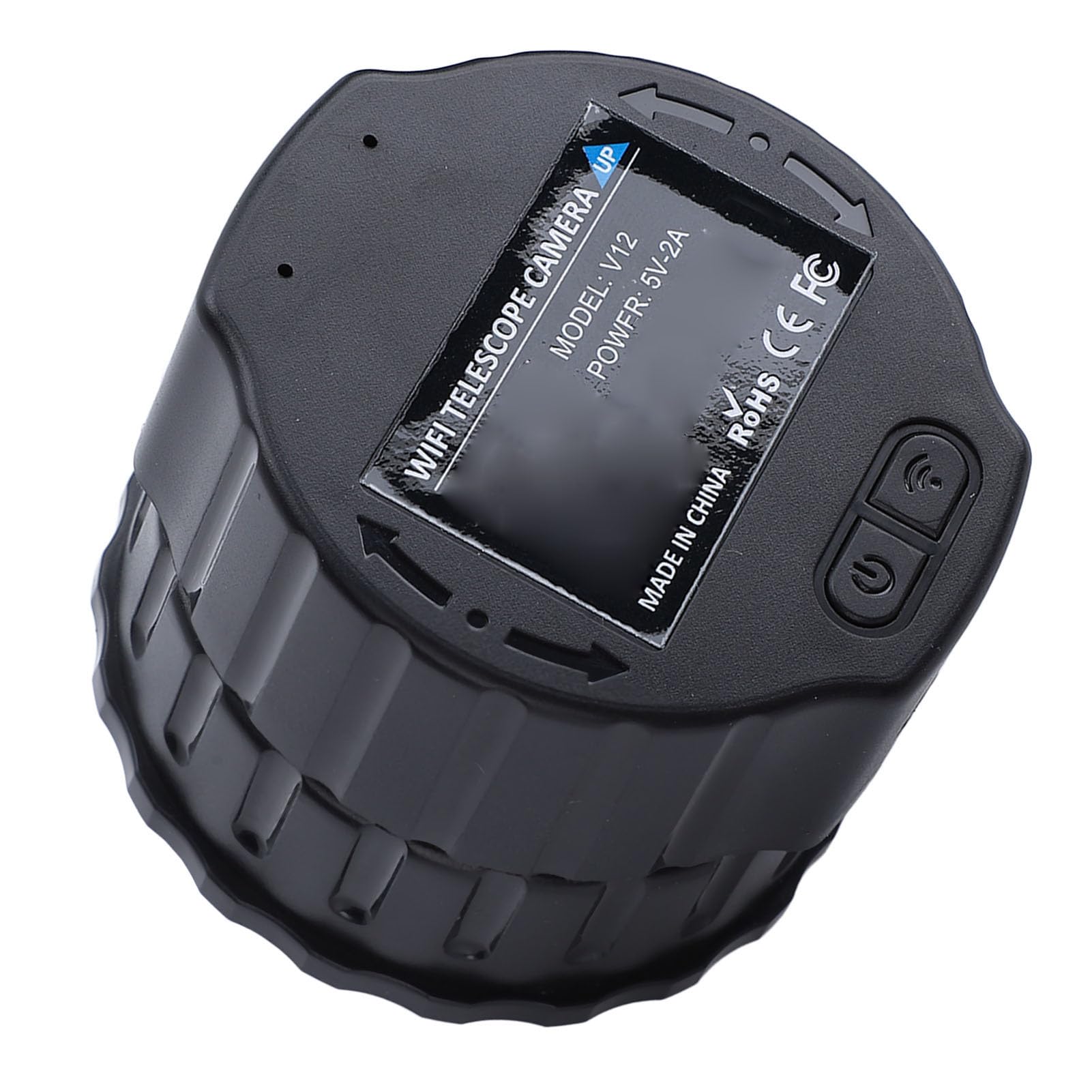 Digital Eyepiece, Electronic Eyepiece Camera App Control 2K Video Recording 4MP Professional for 1.18?1.97in Sighting Telescope (Black)