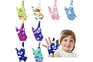 16-Pack Cute Finger Sucking Stopper Anti Thumb Sucking Gloves for 3-Year-Olds