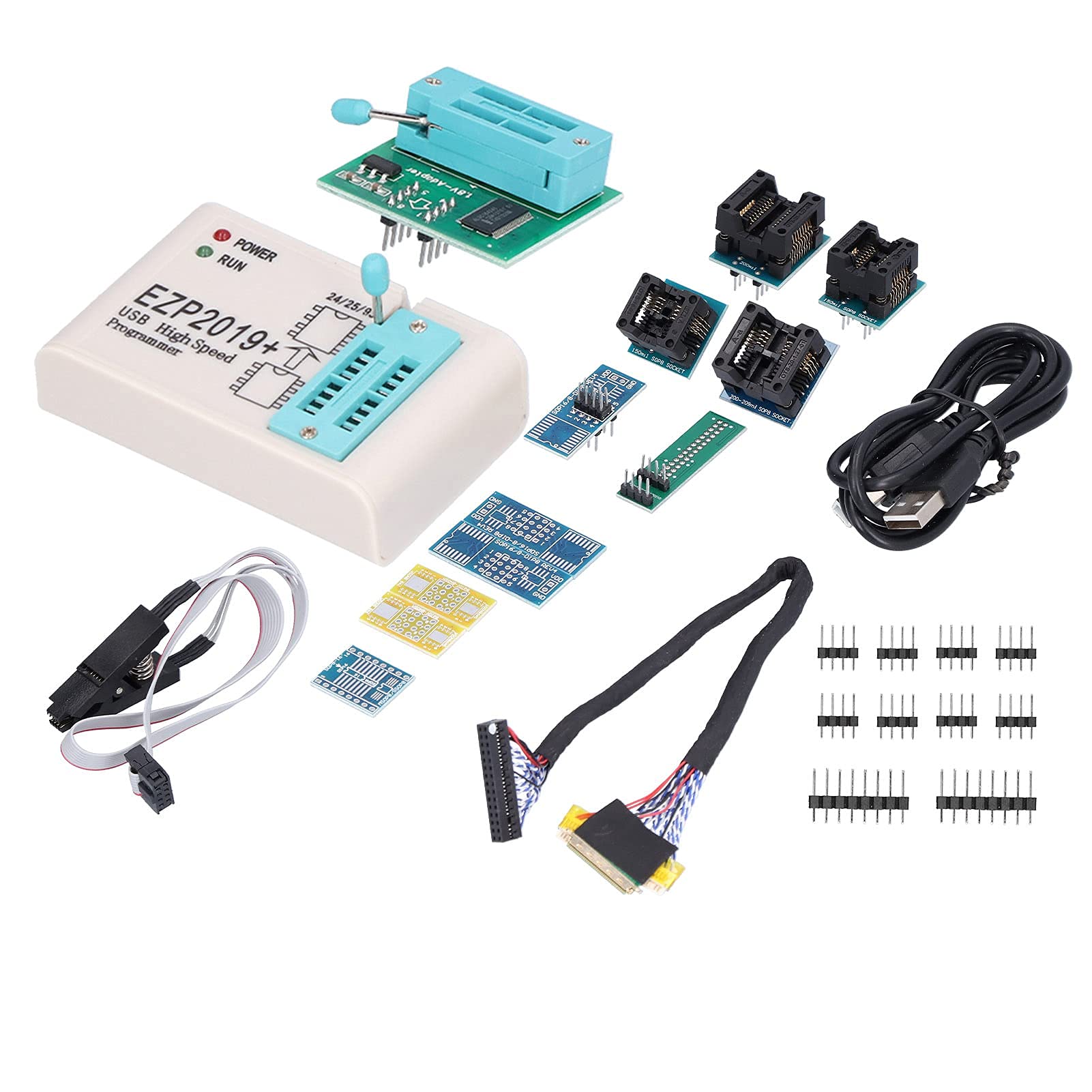 Programmatore USB SPI Programmabile Circuito Logico Set EPROM Flash 24 25 93 BIOS EZP2019 con Porta USB 2.0 per