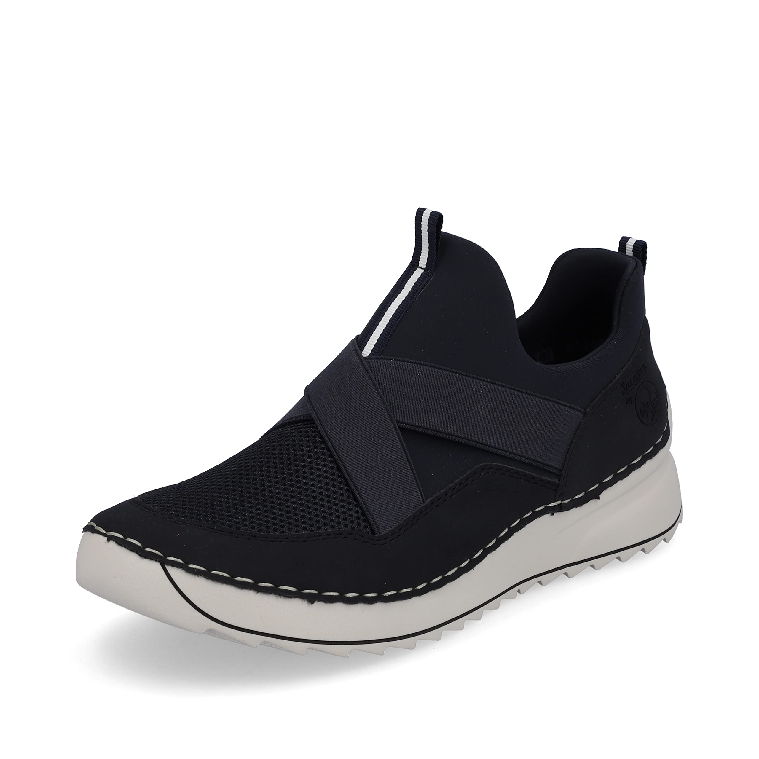 Rieker Women's Low-Top Trainers 51556, Women's Low Shoes, Loose Insole, Blue 14, 3.5 UK