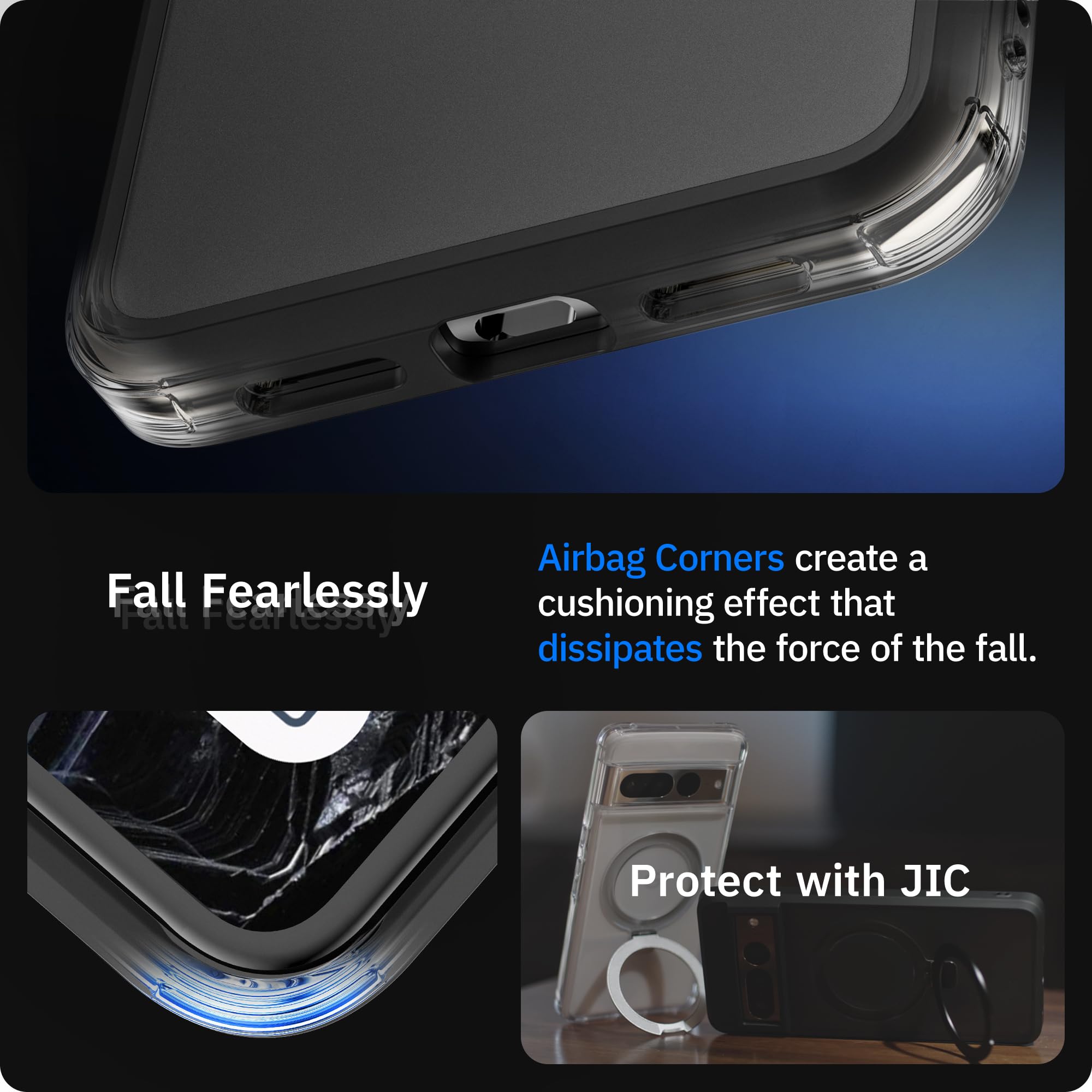 LONLI Custodia Per Google Pixel 8 | Ultra Trasparente Con Magneti Magsafe | Protezione Cadute 3 Metri