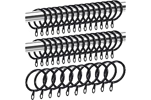 Amplify Window Decor with Shappy's Pinch Pleat Curtain Rings for Tailored Elegance