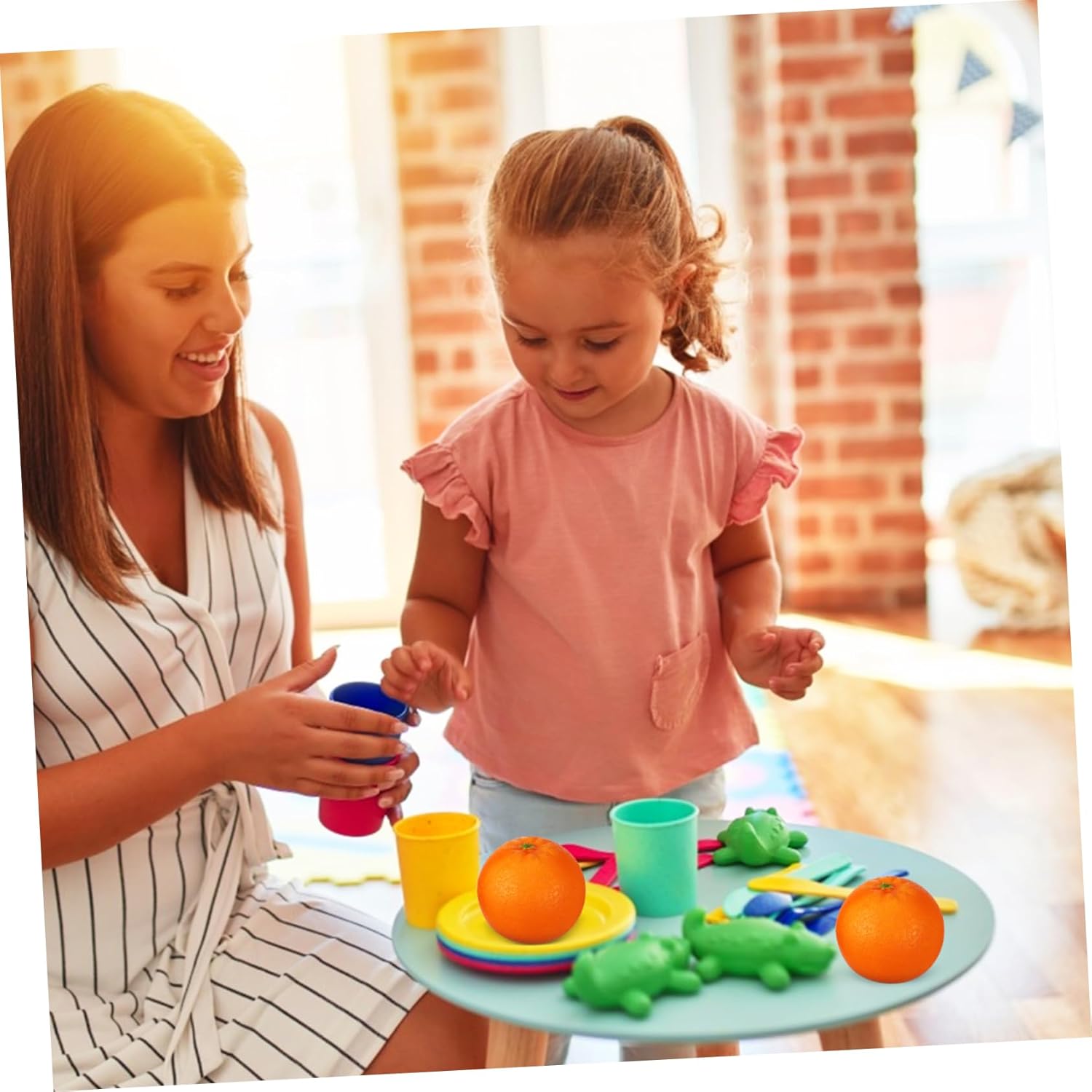 24pcs Lifelike Orange Models Realistic Artificial Fruit Decor for Home Classroom and Photography Oranges for Educational Use and Display