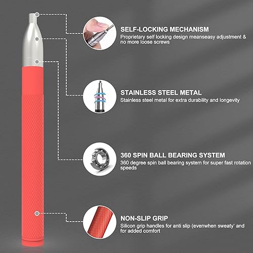 Miniatura 3 de Cuerda de saltar de velocidad para hombres y mujeres, cuerda de saltar de fitness con mango de aluminio y 2 cuerdas, diseño de autobloqueo, cuerda