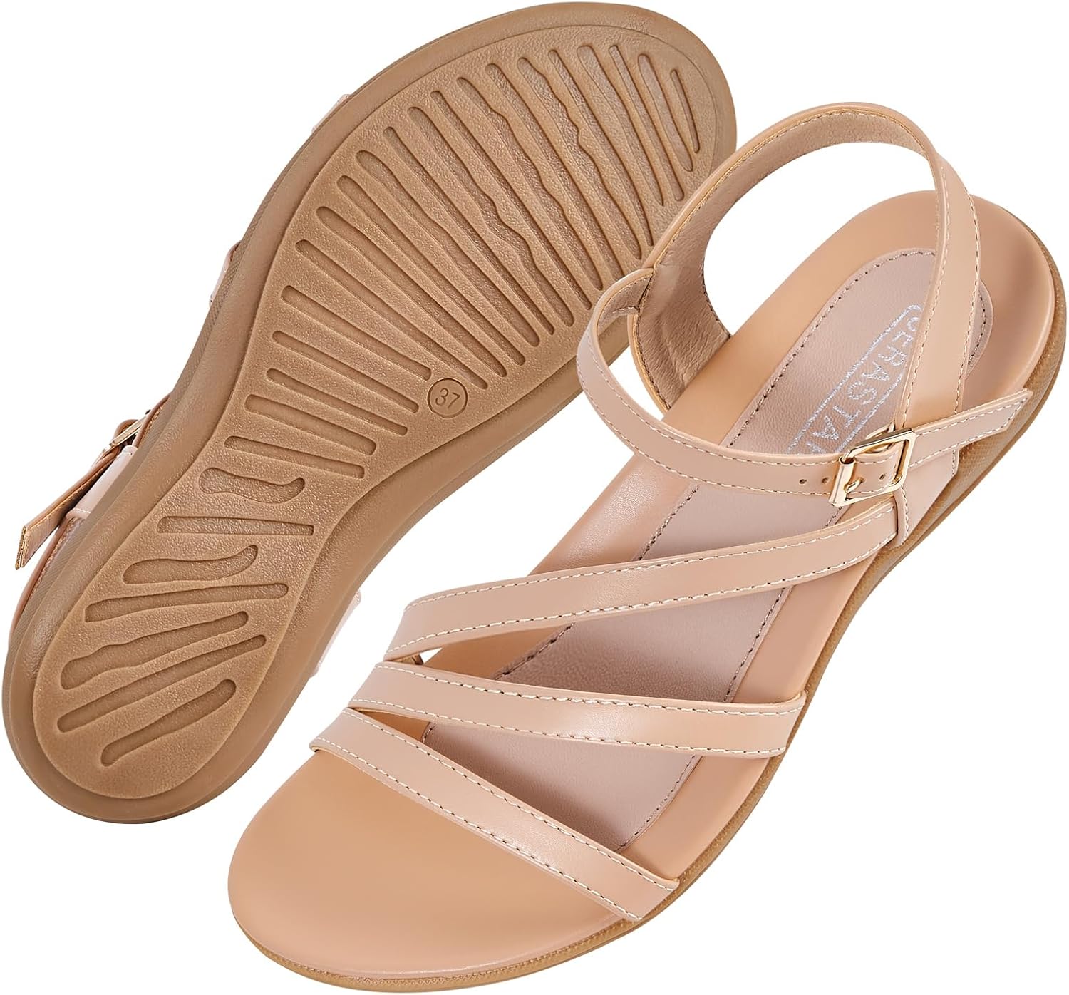 Flat Sandals for Women Dressy - Comfortable Walking Summer Womens Sandal - Image 4
