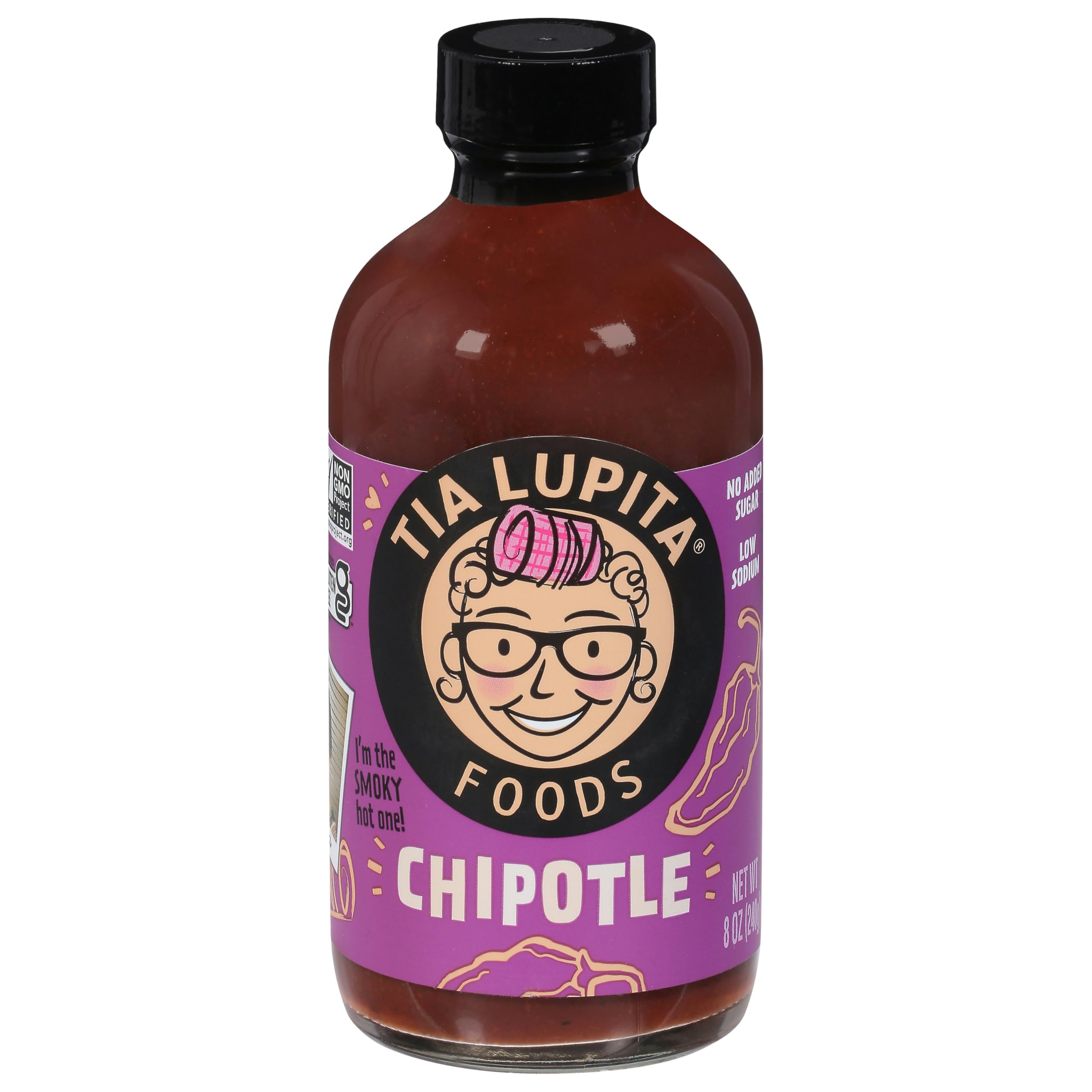 GenericT.ia Lupita Chipotle Hot Sauce 8 oz (Pack of 12)