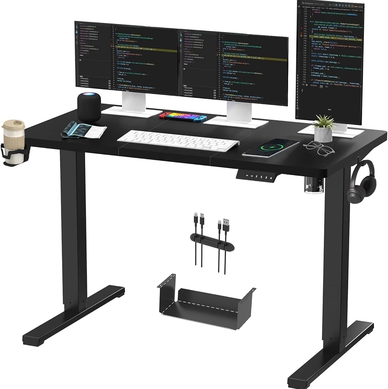 SANODESK Electric Standing Desk 140 * 60 Height Adjustable Desk With ...
