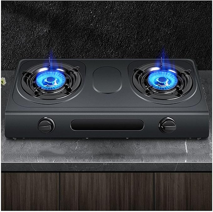 Estufa de Gas 2 Puestos, Acero Inoxidable, Protección de Apagado miniatura 9