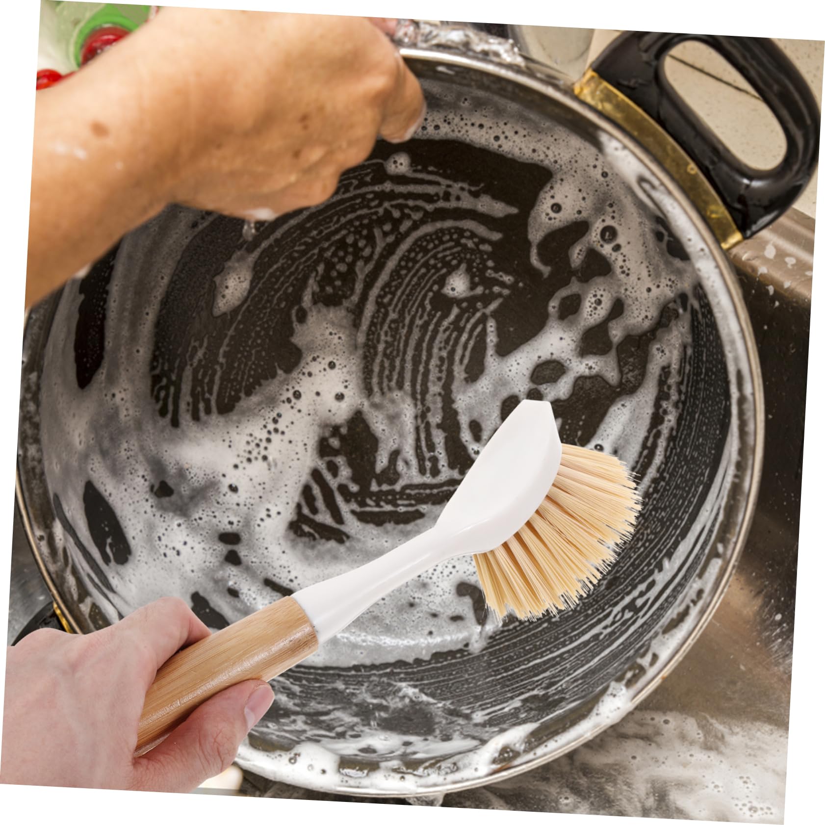 5 Ensembles Brosse À Vaisselle Plastique Lot de Nettoyage des Pots Et Ustensiles pour Cuisine sans Rayures Pratique Et Durable 2 Pièces * 5