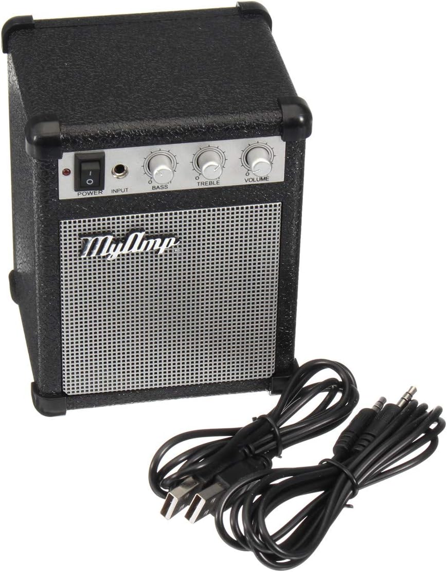 4" Micro Portable 5-watt Battery Powered Guitar Amp Amplifier 4 ohms w/USB