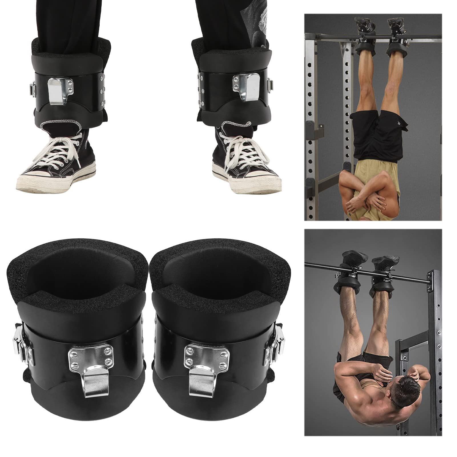 VGEBY Chaussures à l'envers, 1 Paire de Bottes suspendues à Tirer Inversion Anti-gravité Bottes suspendues pour la Maison Gym Fitness Soulagement de la Douleur au Cou