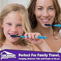 Vista 6 de 144 cepillos de dientes desechables a granel, cepillo de dientes envuelto individualmente, cepillo de dientes de cerdas suaves medianas, juego