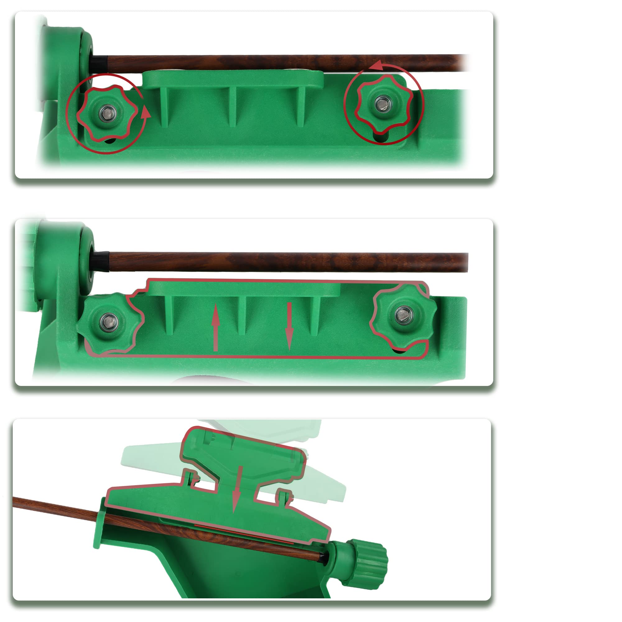 Archery Fletching Jig avec pinces hélicoïdales droites et droites, plumes d'empennage, outil d'autocollant pour flèches de flèches à arc et à arbalète DIY