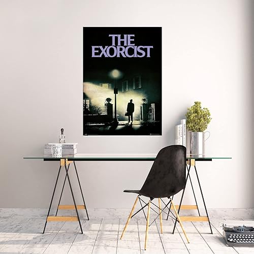 Miniatura 2 de buyartforless - Póster impreso de la película exorcista, 36 x 24 pulgadas, multicolor