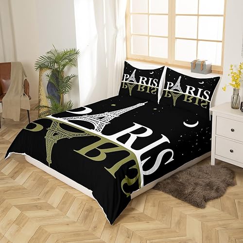 Miniatura 28 de Feelyou Juego de funda de edredón con estampado floral en 3D para niñas y niñas, elegante, con estampado floral morado, romántico, con purpurina