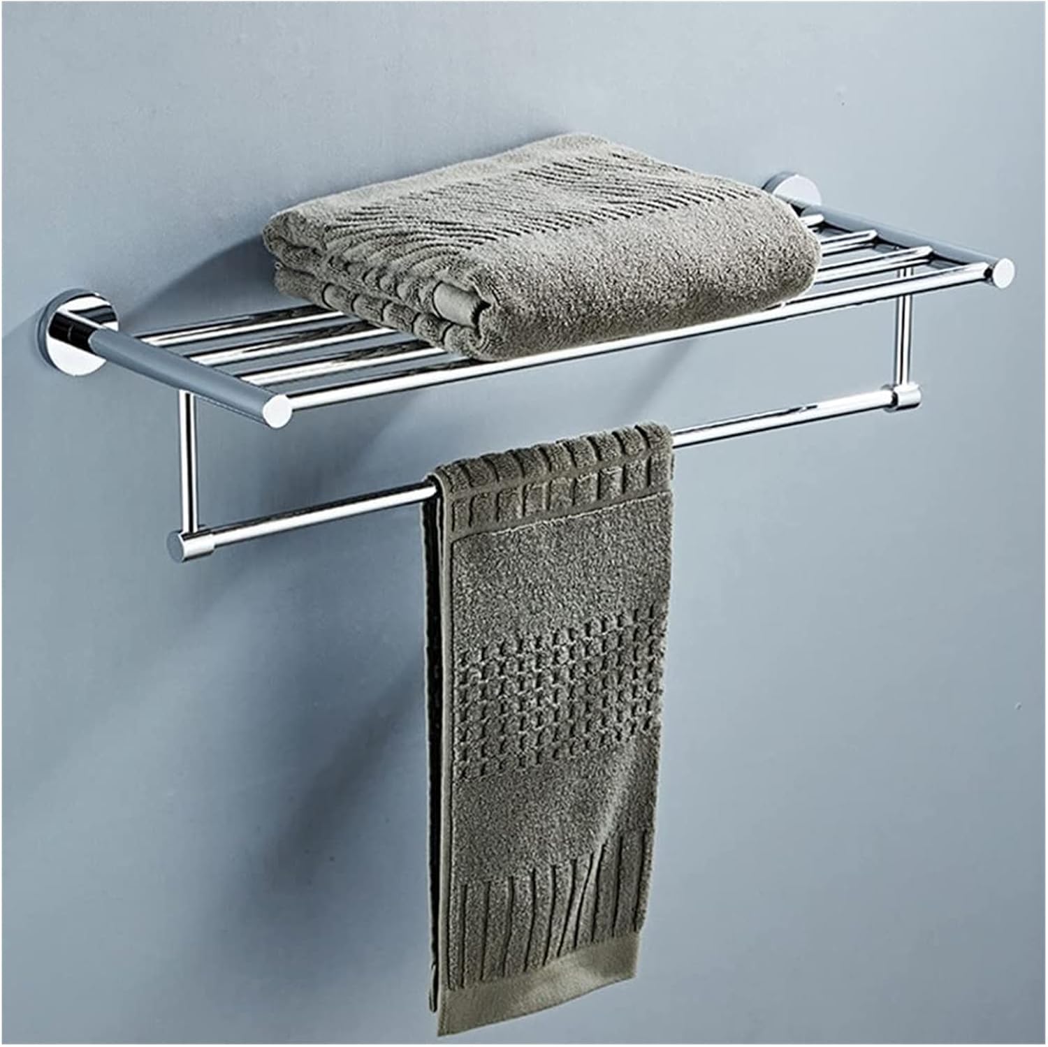 Towel Rail All-Copper Towel Rack, Solid Toilet Rack, Bath Towel Holder, Wall Drilling Installation Bathroom Hardware