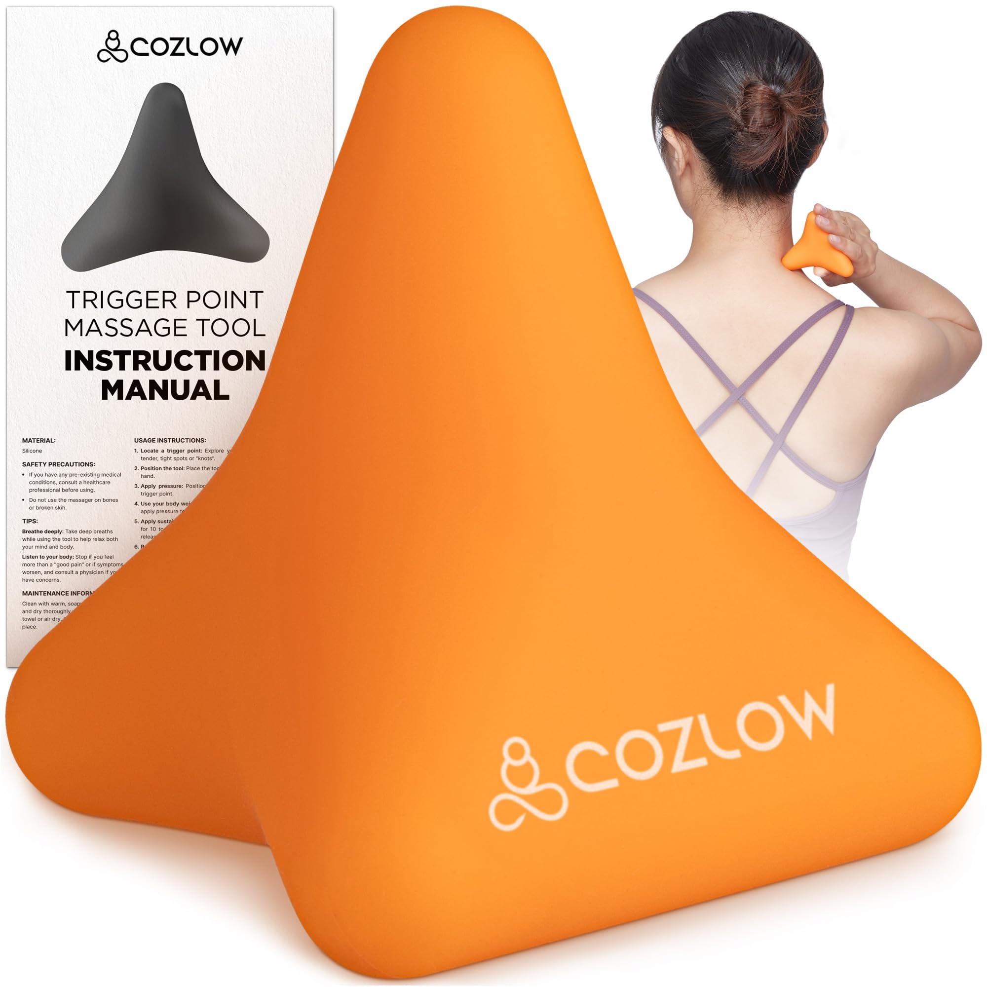 Amazon.com: Trigger Point Massage Tool - Pyramid Shaped 4 Point