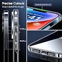 TheGiftKart Ultra-Hybrid Crystal Clear Back Case Cover for iPhone 14 | Shockproof Design | Hard Back Cover Case for iPhone 14 (PC & TPU, Transparent) gallery image