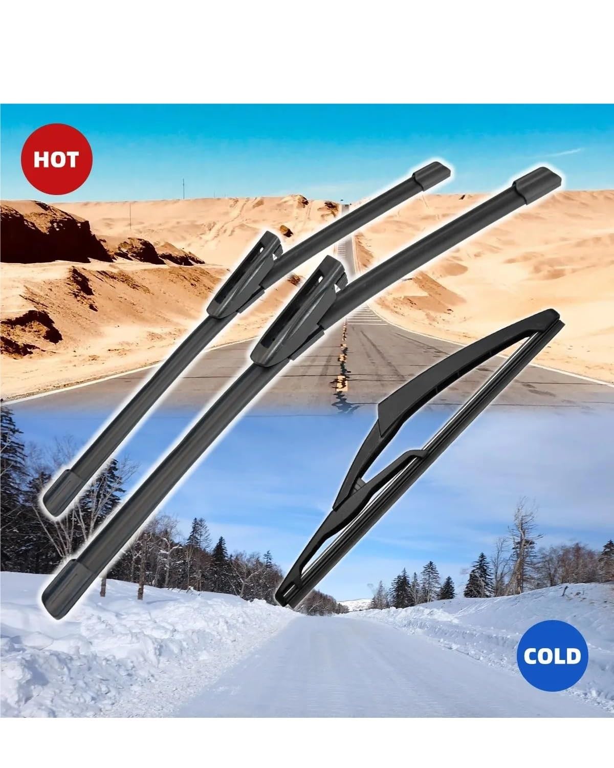 Automotive Tergicristalli per C4 Cactus 2014 2015 2016 2017 2018 2019 2020 26 "+18" + 10 "3PCS Anteriore Posteriore Tergicristallo Parabrezza Finestra Accessori Tergicristallo Auto