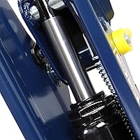 Vista 7 de Gato hidráulico azul de piso de servicio hidráulico de bajo perfil de 2,5 toneladas (5,000 lb) con bomba de elevación rápida de un solo pistón