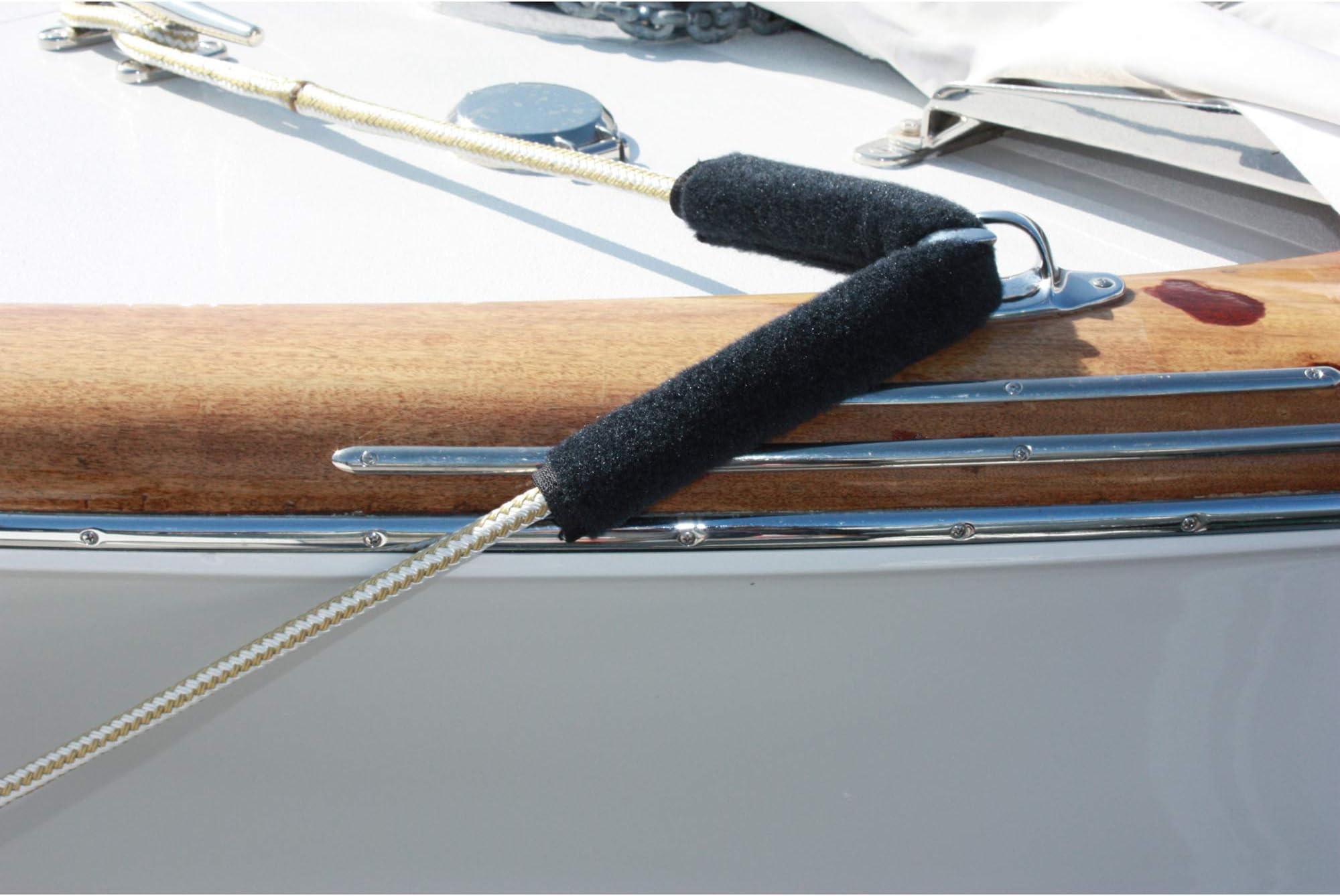 Cape Hatteras Dock Line Chafe Guards 14" Black (Pkg of 2)