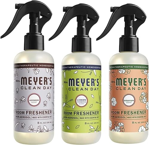 Mrs. Meyer's Clean Day - Paquete surtido de ambientadores (hierbaluisa + geranio + lavanda)