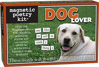 Magnetic Poetry - Dog Lover Kit - Words for Refrigerator - Write Poems and Letters on the Fridge - Made in the USA