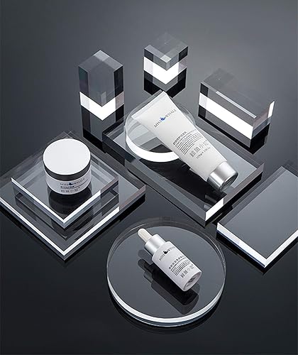 Miniatura 4 de Material cuadrado acrílico transparente en blanco, hoja cuadrada cortada con láser de plexiglás con esquinas redondas, accesorio de bricolaje de 18