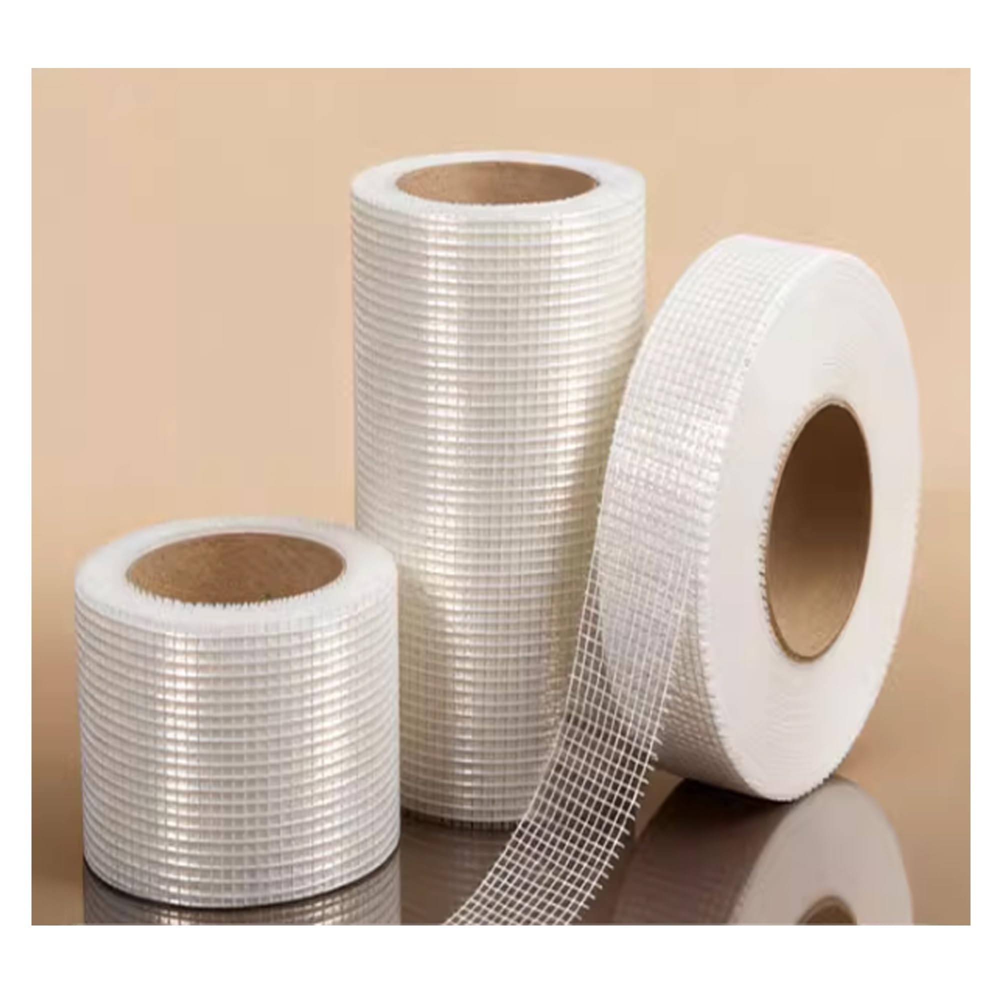 Rouleau de treillis en fibre de verre de 25 m (82 pi) : résistance et stabilité accrues for le renforcement des joints de fissures murales, de murs intérieurs et extérieurs et de plafonds.(20cm)