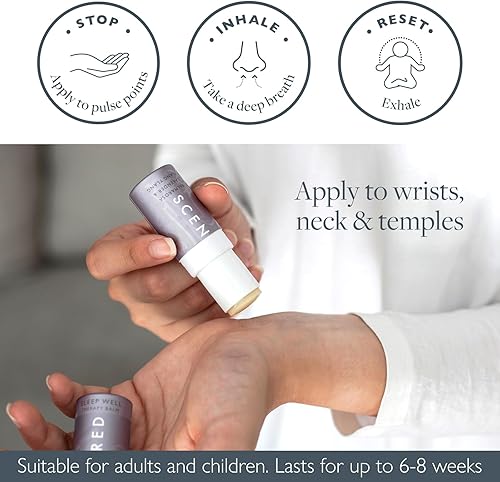 Miniatura 4 de Bálsamo de aromaterapia portátil Scentered - Aceites esenciales - Ritual de bienestar de meditación, Duerme bien.