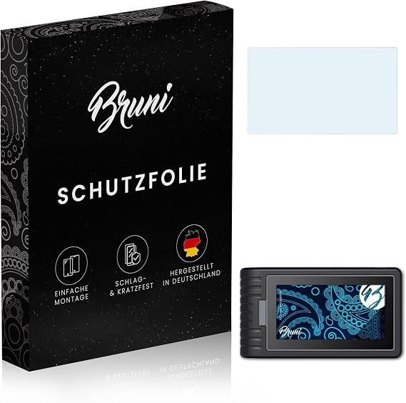 Bruni Screen Protector compatible with Topdon ArtiDiag800 BT Protector Film, crystal clear Protective Film (2X)