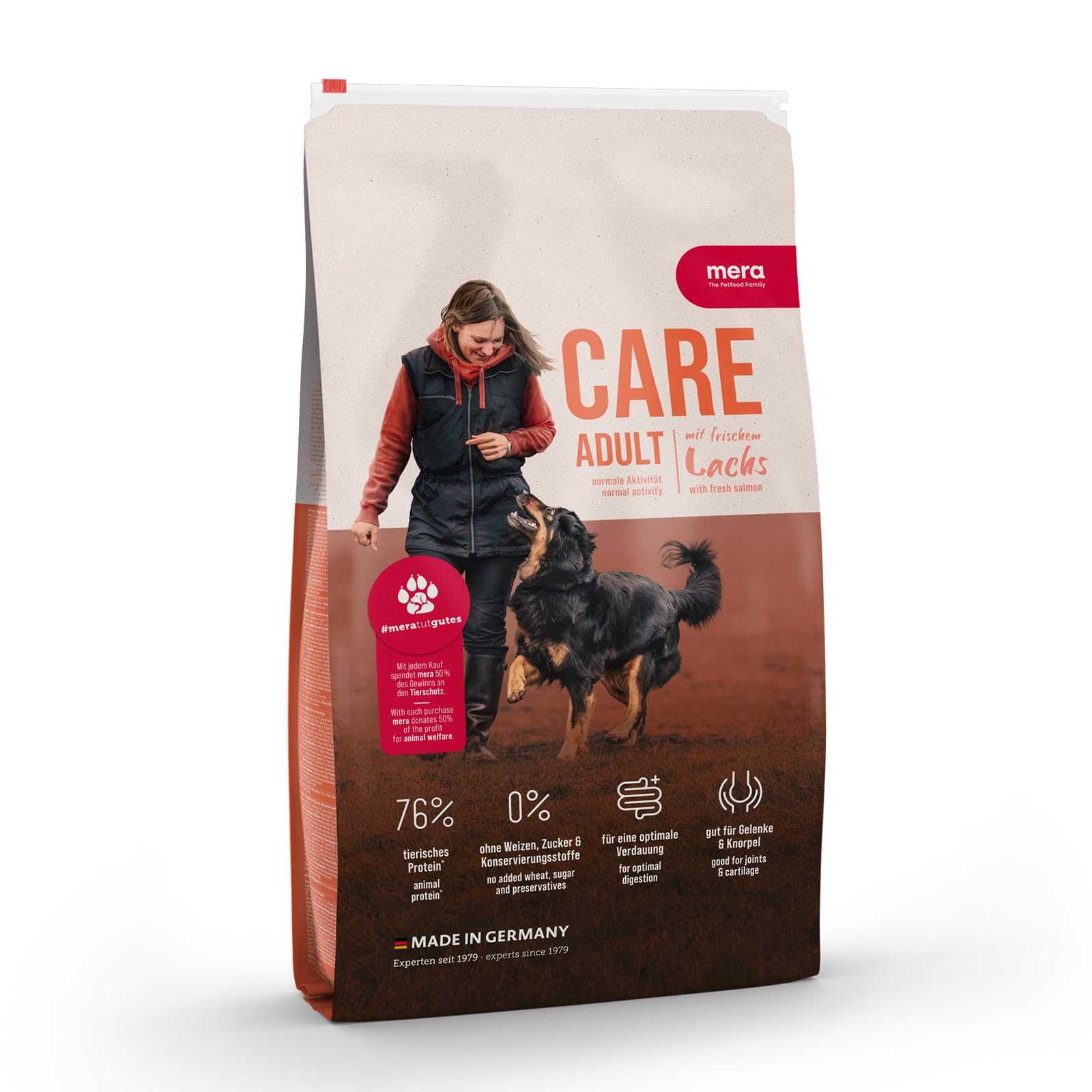 MERA Dry Dog Food Care Adult Salmon Fish Flavour for Healthy Skin, Joints and Shiny Coat Without Wheat, Suger and Preservatives 10 Kg Pack 78% Animal Protein (B0CC9NKP78) Amazon Price History, Amazon Price Tracker
