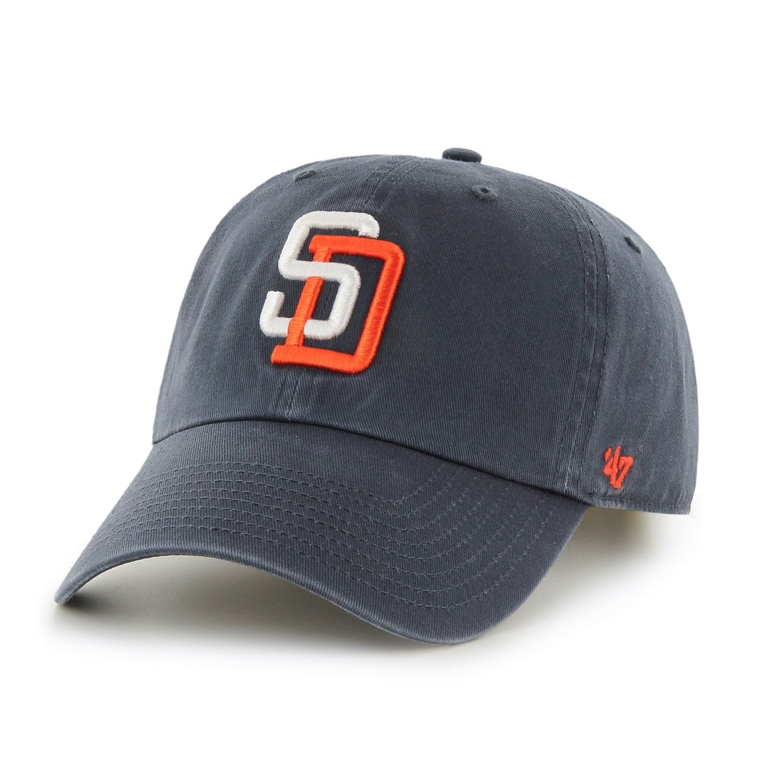 '47 San Diego Padres Brand MLB Cooperstown Clean Up Adjustable Hat - Navy