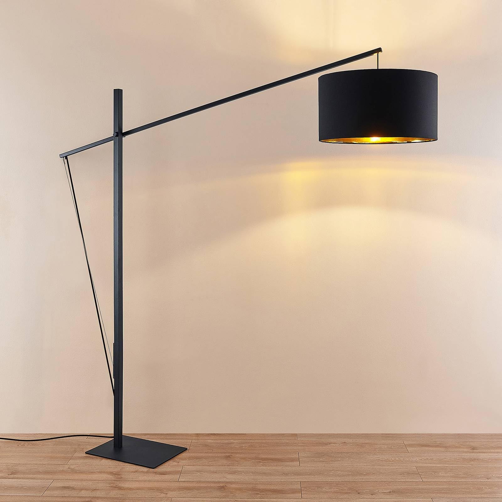 Arcchio Lampada da terra (Moderno) colore Nero, in Metallo ad es. Soggiorno & Sala pranzo lampada arco pavimento