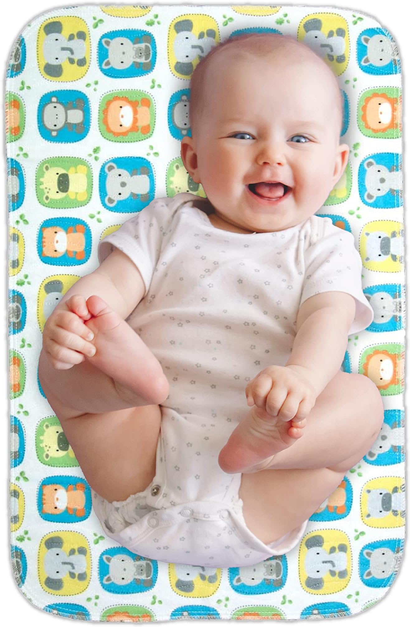 Diaper Changing Mat Portable Changing Pad-The Only Baby Changing Mat That is Washer/Drier Safe Waterproof Diaper Changing Pad Travel Extra Large (Animal Print)