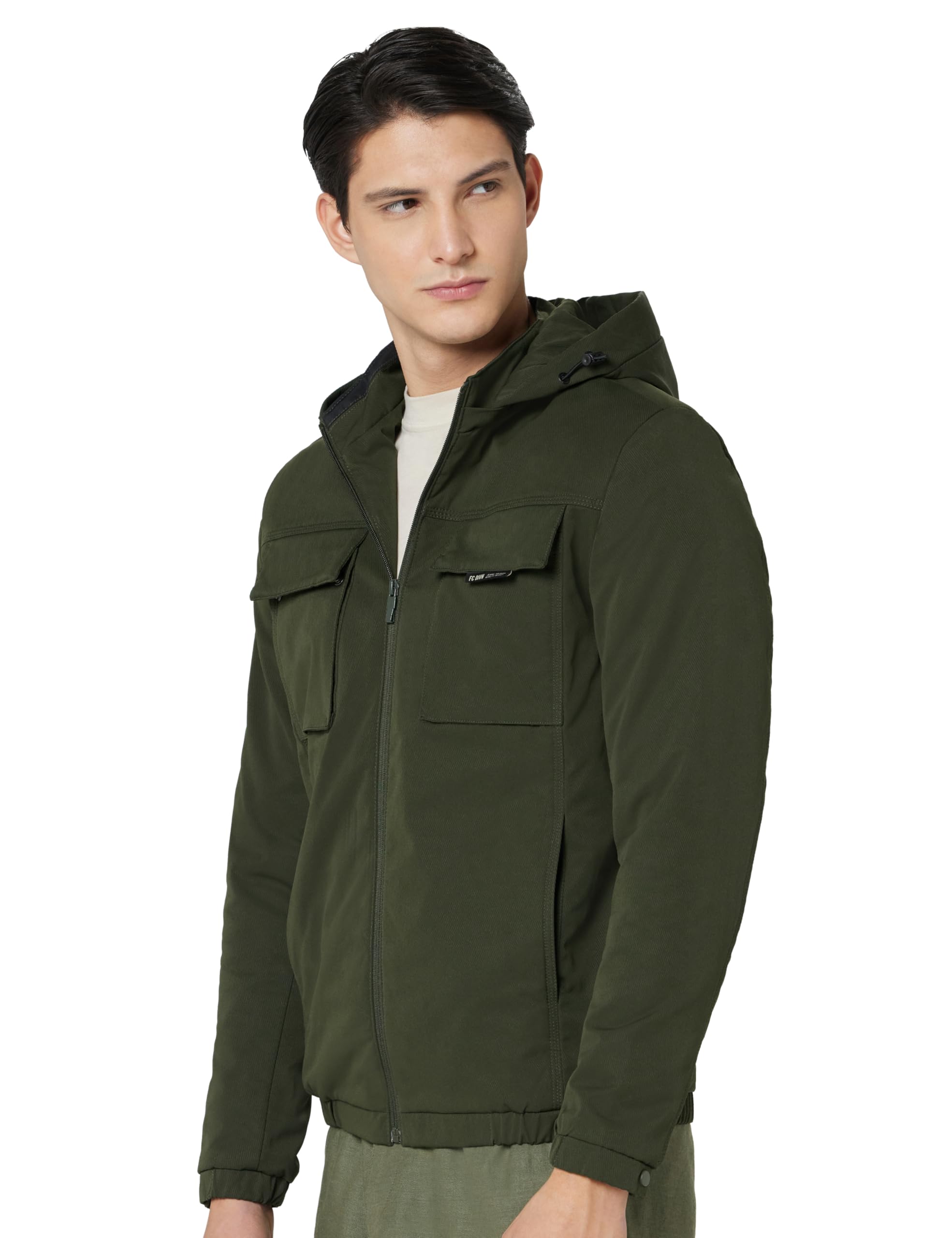 qube by fort collins Men's Regular Fit Lightweight Winter Jacket - Textured Fabric, Warm & Stylish Outerwear-picture-34