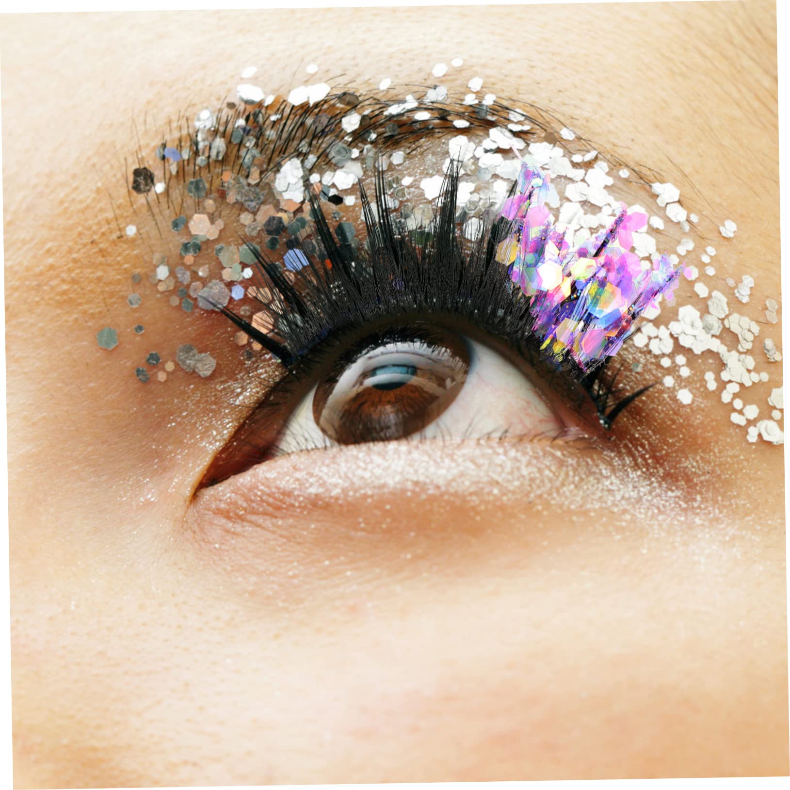 Healeved 12 Paires Faux cils fluorescents fake lashes extensions de cils de couleur faux cils longs faux cils naturel aspect naturel des cils maquillage des cils Fibre de haute qualité